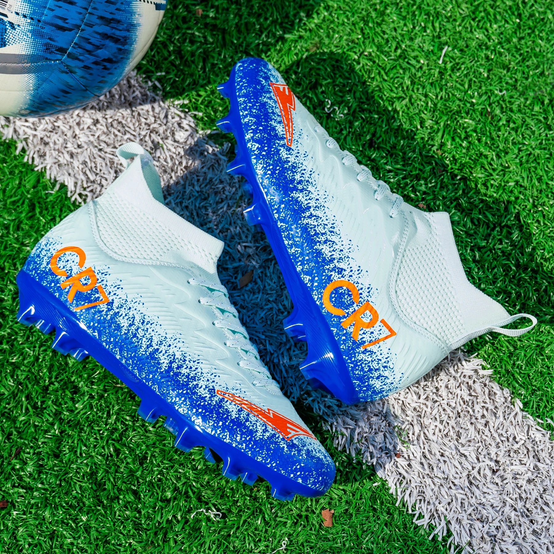 Men's High Tops Lace Up Soccer Cleats