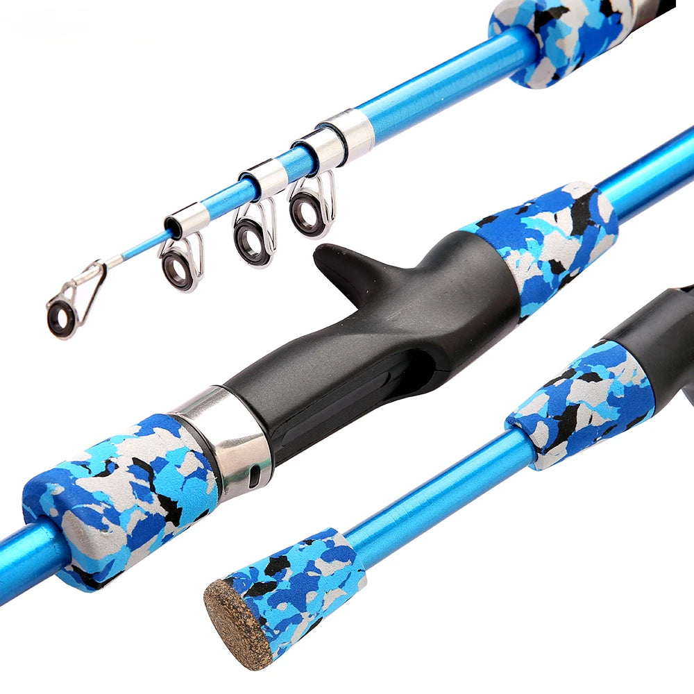 Telescopic Spinning/Casting Carbon Fiber Fishing Pole
