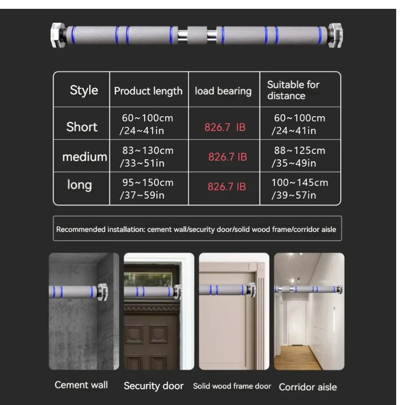 Telescopic Doorway Pull Up Bar