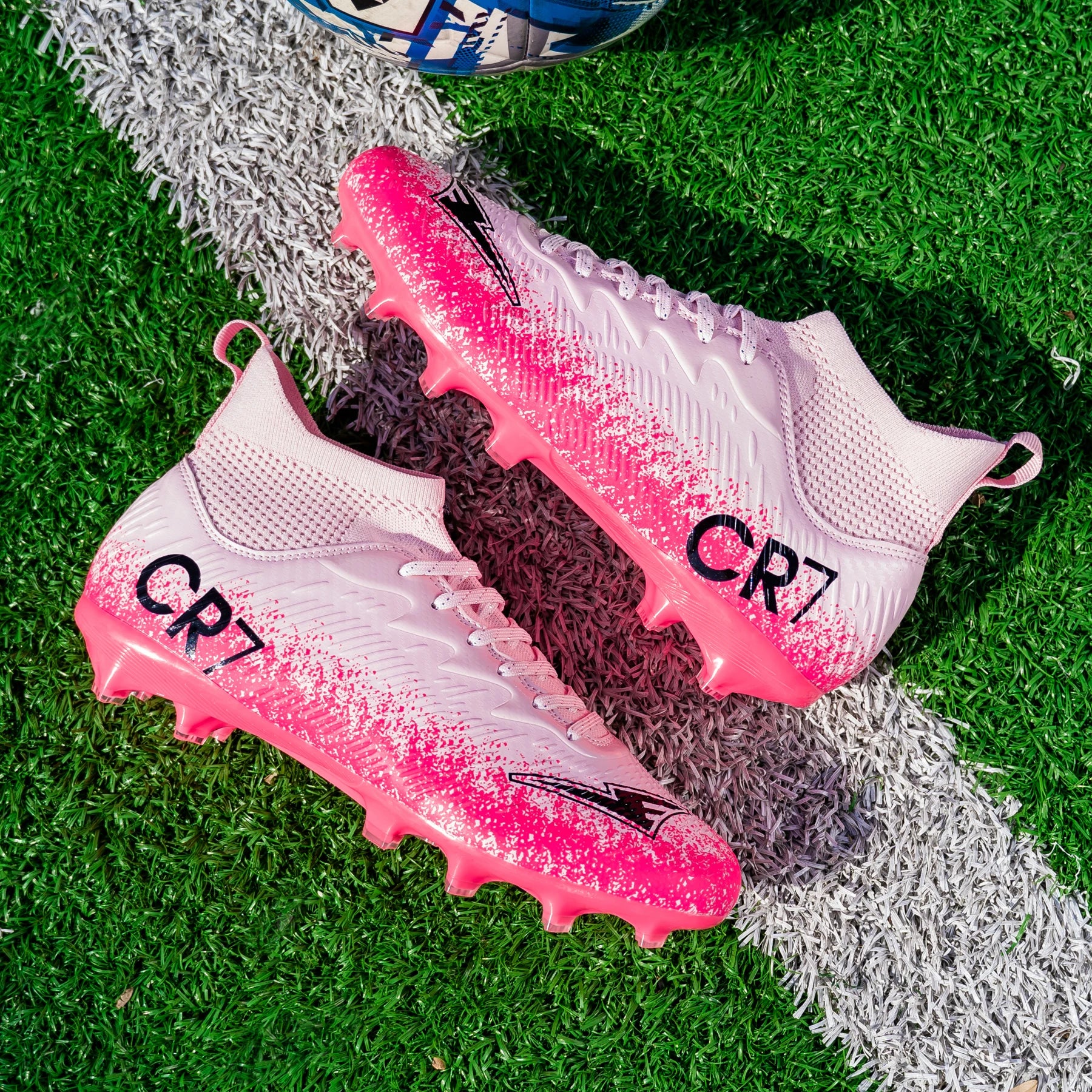 Men's High Tops Lace Up Soccer Cleats